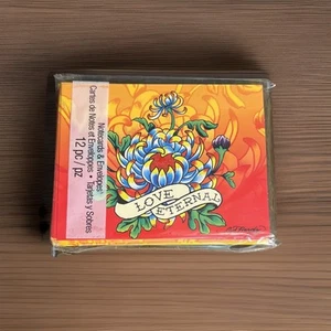 Ed Hardy New 2013 Note Cards SEALED Stationary Love Eternal 12 4x6 - Picture 1 of 4