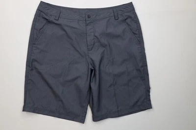 Puma Golf Sport Mens 38 Herringbone Striped Tech Golfing Chino Shorts Gray - Image 1 of 4