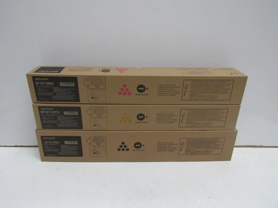 LOTE DE 3! CARTUCHO DE TÓNER ORIGINAL AFILADO BP-NT70BA/BP-NT70YA/BP-NT70MA (BP-50C26) Foto 1 de 1