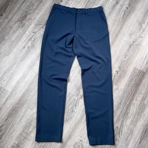 Pantalones chinos Quince para hombre 34x34 azul rendimiento cordones elásticos viaje golf - Imagen 1 de 7