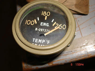 G104 TANQUE SHERMAN MEDIDOR DE TEMPERATURA DEL AGUA  Foto 1 de 4