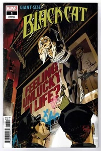 GIANT-SIZE BLACK CAT #1- 1:25 DAVE JOHNSON UNLUCKY COVER - Picture 1 of 1