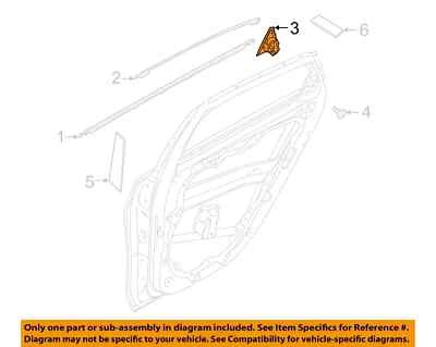 NUEVO GENUINO OEM 19-24 KIA Forte Puerta Trasera Exterior Borde-Cubierta Esquina 83840M6000 Foto 1 de 4