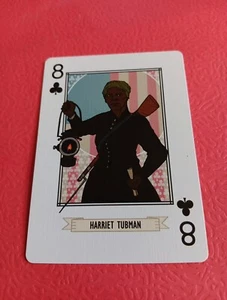 Harriet Tubman Playing Card Eight Of Clubs The Woman Card Underground Railroad - Picture 1 of 2