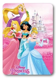 Disney Princess Coperta In Pile 100 X 140 CM - Foto 1 di 3