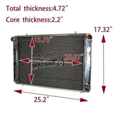 Manual Aluminum Cooling Radiator Fit Triumph TR7 2.0L 1975 - 1979 1976 1977 1978 - Image 1 of 4