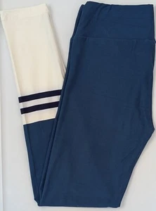 Leggings OS LuLaRoe Talla Única Azul Blanco Sumergido NUEVOS CON ETIQUETAS U96 - Imagen 1 de 6