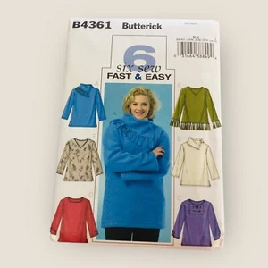 Top túnica para mujer Butterick patrón de costura B4361 talla 18W-24W - Imagen 1 de 2