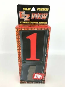 Solar Powered EZ View Illuminated House Address Numbers - Picture 1 of 3
