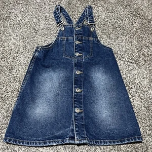 Zara Kids  Girls  Denim Overall Dress Blue Size 8 Years, Adjustable Straps - Picture 1 of 8