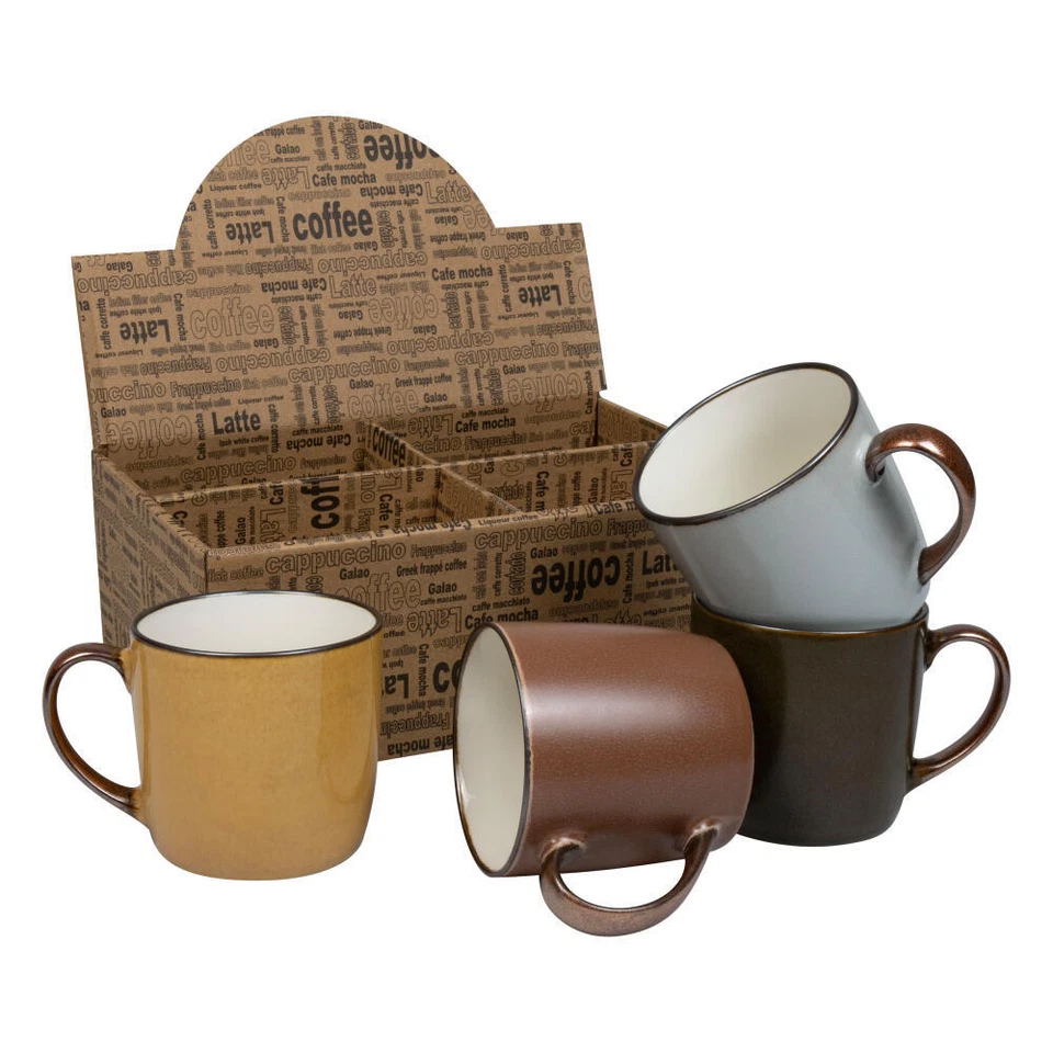 Waechtersbach Kaffeetassen 4er Set Just Coffee Tasse New Bone Bunt 255 ml - Photo 1/2