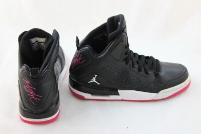 Zapatillas juveniles Air Jordan SC-3 Flight HT talla 6Y negro blanco rosa 630611-009 Foto 1 de 4