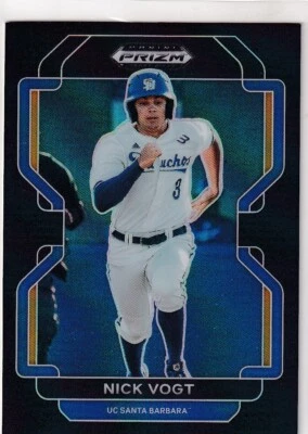2022 PRIZMS BLACK RC NICK VOGT SAN DIEGO PADRES PRIZM ROOKIE BASEBALL #-199 - Image 1 of 2