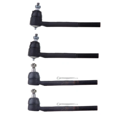 4pcs Inner and Outer Tie Rod Links Part For 1996-2002 GMC JIMMY All 2WD Models Foto 1 de 4