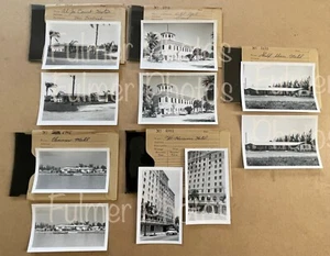 FOTOS Y NEGATIVOS DE PRENSA EN BLANCO Y NEGRO ÚNICOS DE COLECCIÓN DE LOS AÑOS 50 5 hoteles de playa Clearwater moteles certificado de autenticidad - Imagen 1 de 11