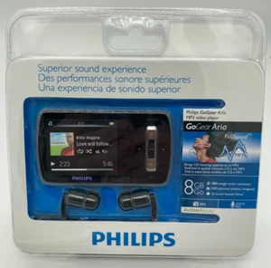 Philips GoGear Aria 8GB MP3 Player - BRAND NEW - 1800 Songs - Picture 1 of 4