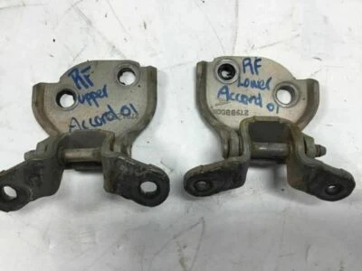 HONDA ACCORD EX SEDAN 2001  FRONT RIGHT DOOR UPPER&LOWER HINGE GOLD METALLIC - Image 1 of 4