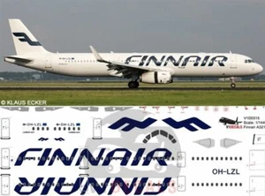 V1 Decals Airbus A321 Finnair for 1/144 Revell Model Airplane Kit V1D0315 - Bild 1 von 8
