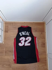 VINTAGE Reebok Miami Heat Shaq Shaquille O'Neal NBA Basketball Jersey Mens M - Picture 1 of 8