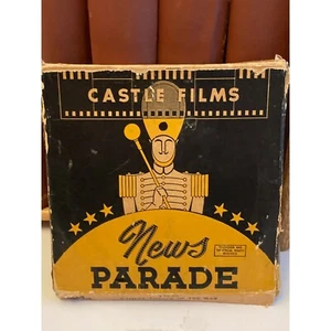 Vintage Castle Films News Parade • 8mm #156 Camera Thrills of the War Film - Picture 1 of 2