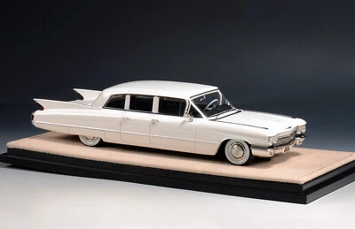 CADILLAC FLEETWOOD 75 LIMOSINE 1960 BIANCA GLM STAMP MODEL STM60101 1:43 - Immagine 1 di 3