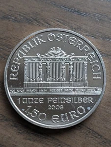 2008 Austrian Philharmonic 1 Ounce .999 Coin - Key Date - Gem BU -1st year! - Picture 1 of 4