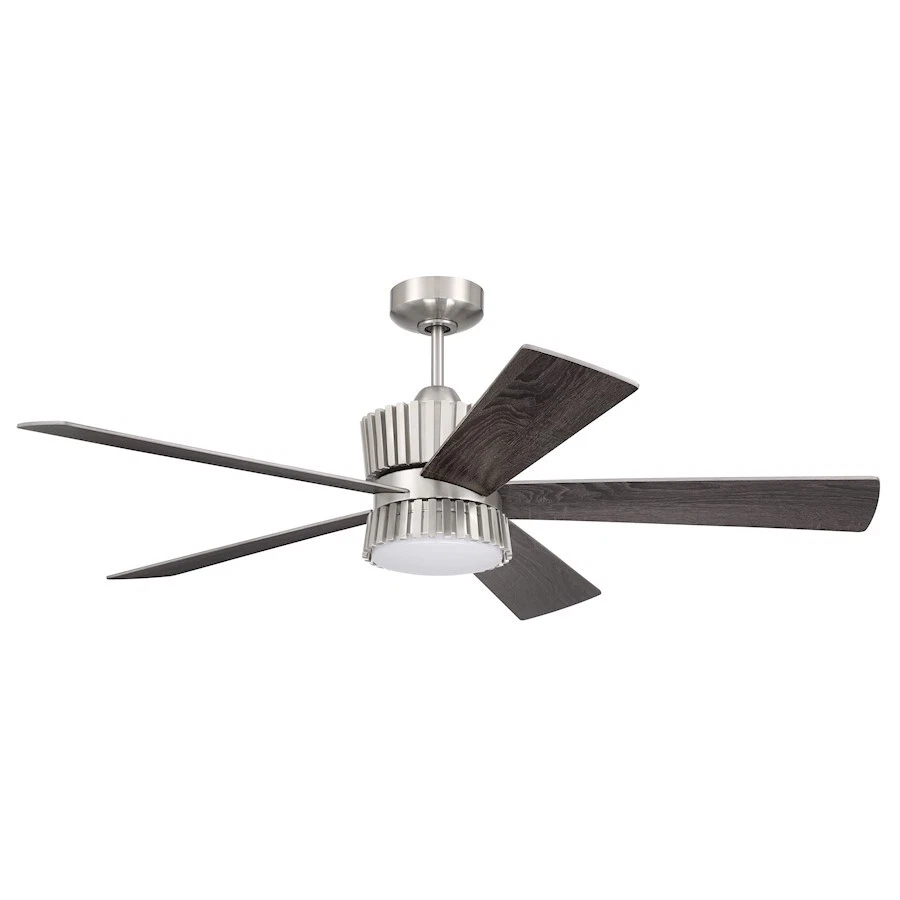 Craftmade Theiry 1 Light 52" Ceiling Fan, Nickel/Greywood/White - TRY52BNK5 - Image 1 of 1