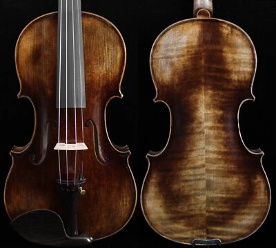 Violín completo hecho a mano 4/4 después de Stradivari 1716 Messiah Violin 4/4 Gran sonido #2 Foto 1 de 4