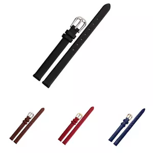 Unisex 6-17mm Leather Watch Band Bracelet Wrist Strap Pin Buckle Universal P - Picture 1 of 57
