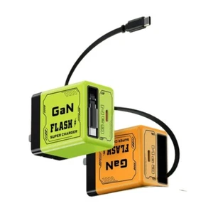 Fast Phone Charger Retractable Laptops Charger GaN Charger  for Phone, Laptops - Photo 1 sur 11