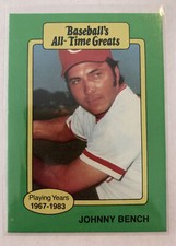 Johnny Bench 1987 Baseball’s All-Time Greats Cincinnati Reds