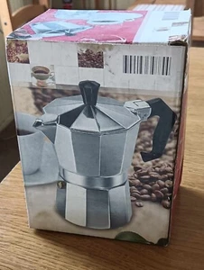 Markenlose Espresso Kaffeemaschine - Silber. Nagelneu - Bild 1 von 3