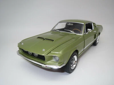 AW/Ertl American Muscle Shelby GT500 "1967" (verde claro-met.)  1:18 ¡EMBALAJE ORIGINAL!! - Imagen 1 de 4
