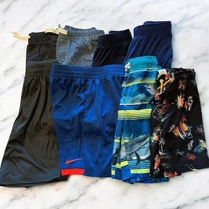 Boys Size 6/7/8 Variety Shorts Lot 6 + 2 Swim Trunks Old Navy Carters Pull On - Picture 1 of 10