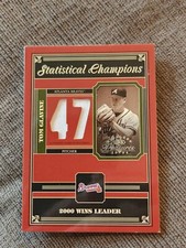 2004 Donruss Timeless Treasures Tom Glavine GU Jersey Number Patch /47 Braves