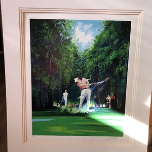Original Victor Spahn Serigraph “Golfer” 22“ X 18“ #d 65/350 Excellent - Picture 1 of 10