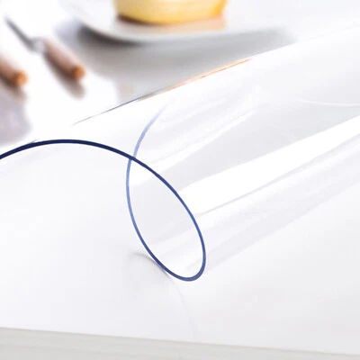 PVC Clear Tablecloth Waterproof Table Cover Plastic Desk Protector - Image 1 of 2