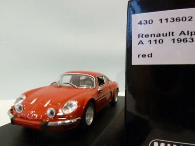 WOW EXTREMELY RARE Alpine A110 Renault R8 956 1964 Red 1:43 Minichamps-R5/Fuego - Image 1 of 3