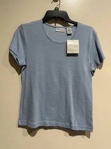 Croft & Barrow Stretch Petites Powder Blue Women’s Top Size PM - Picture 1 of 4