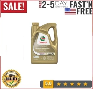 Castrol EDGE Extended Performance 5W-20 Advanced Full Synthetic Motor Oil, 5 Qua - Picture 1 of 6