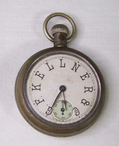 1907 ANTIQUE G.F. KELLNER & CO POCKET WATCH OPEN FACE - Picture 1 of 3