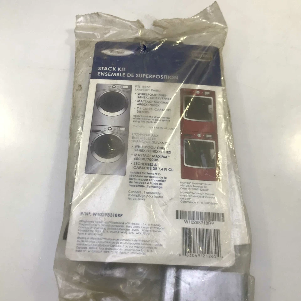 NUEVO GENUINO OEM WHIRLPOOL MAYTAG LAVADORA SECADORA PILA KIT W10298318RP Foto 1 de 1