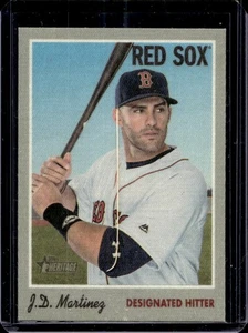 2019 Topps Heritage J.D. Martinez 1970 Cloth Stickers #10 Red Sox - Picture 1 of 2