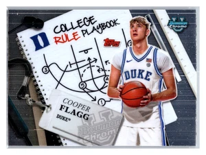 2025 Topps Bowman Chrome College #CRP-5 Cooper Flagg Duke College Playbook NCAA - Bild 1 von 3