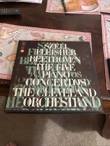 Beethoven: The 5 Piano Concertos, Fleisher, Szell/Cleveland, Columbia M4X-30052 - Picture 1 of 7