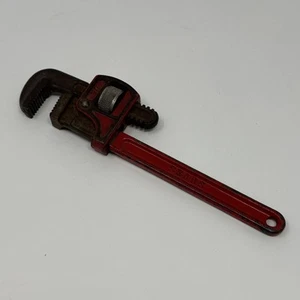 Vintage Sears 10" Pipe Wrench Drop Forged Steel BF Japan Red Worn Used - Picture 1 of 8