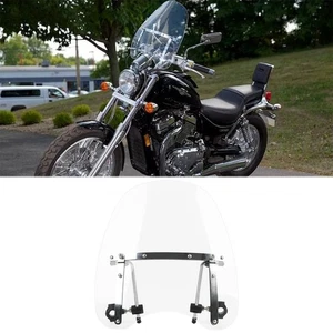 19"x17" Clear Windshield Windscreen For Suzuki Boulevard S50 S40 S83 C50 1400 - Picture 1 of 17