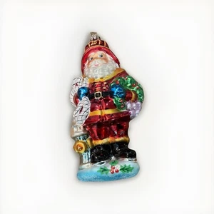 Christopher Radko Red Hot Santa Glas Weihnachtsschmuck Feuerwehrmann mit Box - Bild 1 von 7