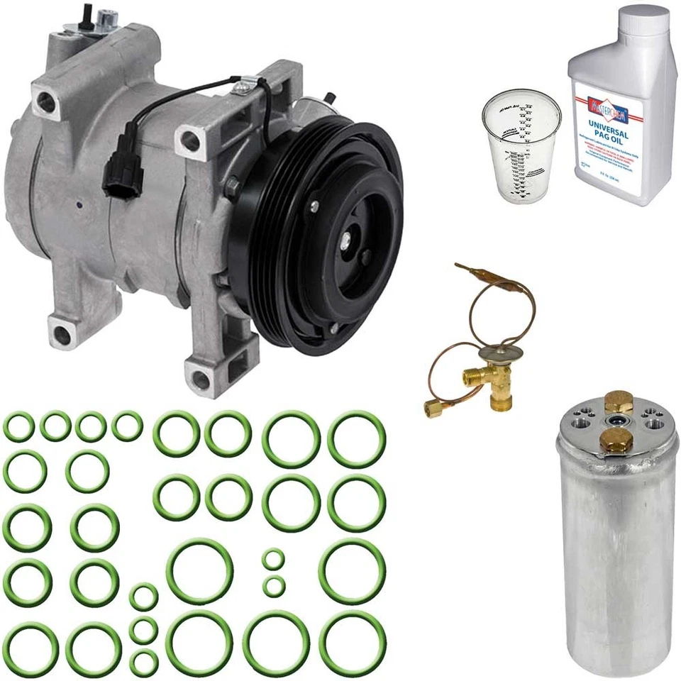 Omega AC Compressor w/ A/C Repair Kit For Nissan Altima 1996 1997 - Image 1 of 1