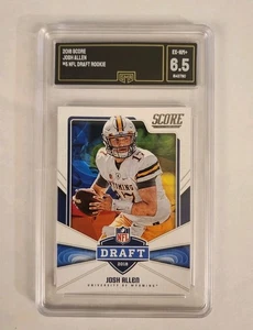 Josh Allen 2018 Panini Score #5 NFL Draft Rookie RC GMA Graded EX-NM+ 6.5 - Bild 1 von 2